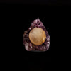 Fluorite ball on Amethyst Natural Mineral Specimen # B 6131