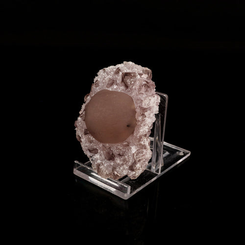 Fluorite ball on Amethyst Natural Mineral Specimen # B 6151