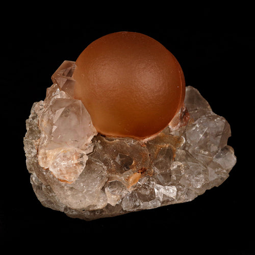 Fluorite ball on MM Quartz Natural Mineral Specimen # B 5362
