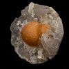 Fluorite ball on MM Quartz Natural Mineral Specimen # B 5372