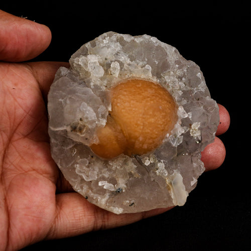 Fluorite ball on MM Quartz Natural Mineral Specimen # B 5372