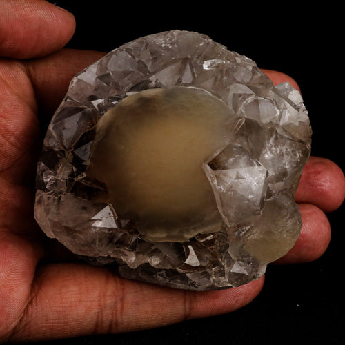 Fluorite ball on MM Quartz Natural Mineral Specimen # B 5380