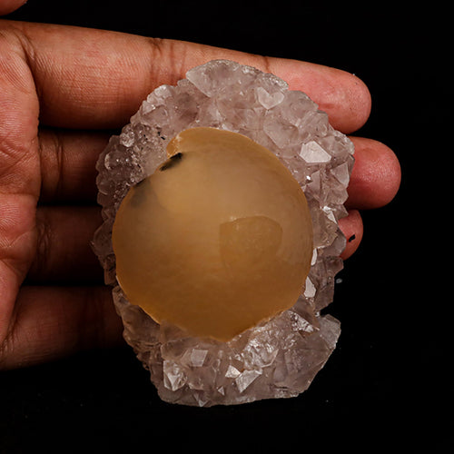 Fluorite ball on MM Quartz Natural Mineral Specimen # B 5392