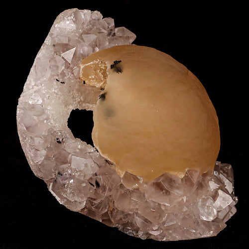 Fluorite ball on MM Quartz Natural Mineral Specimen # B 5392