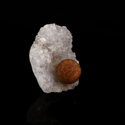 Fluorite ball on MM Quartz Natural Mineral Specimen # B 6183