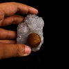 Fluorite ball on MM Quartz Natural Mineral Specimen # B 6183