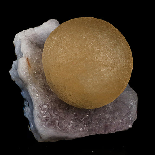 Fluorite ball on MM Quartz Natural Mineral Specimen # B 6184