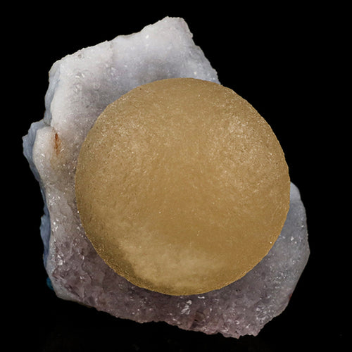 Fluorite ball on MM Quartz Natural Mineral Specimen # B 6184