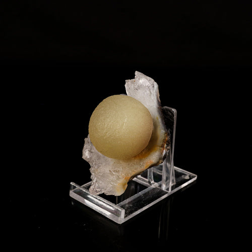 Fluorite ball on MM Quartz Natural Mineral Specimen # B 6198