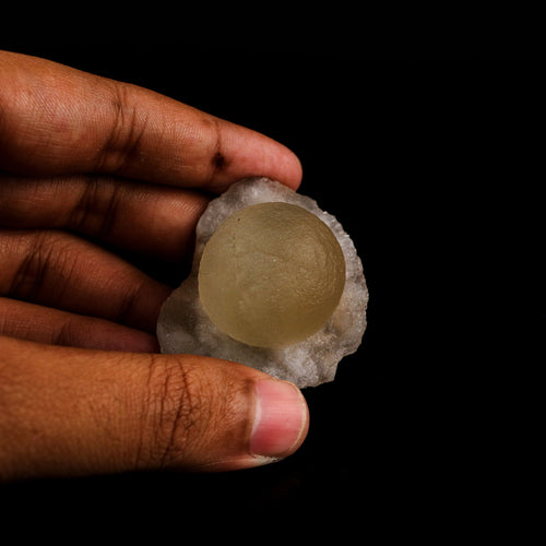Fluorite ball on MM Quartz Natural Mineral Specimen # B 6202