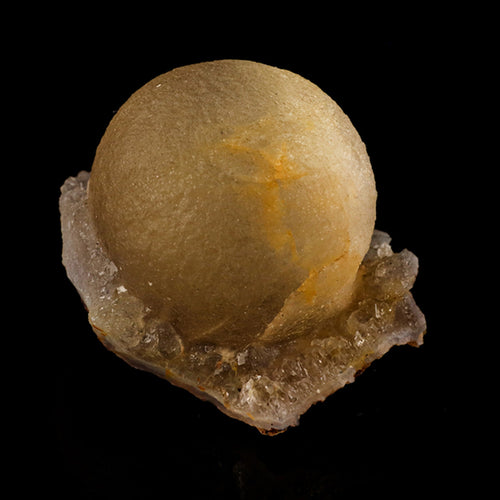 Fluorite Ball on MM Quartz Very Rare Natural Mineral Specimen # B 6097