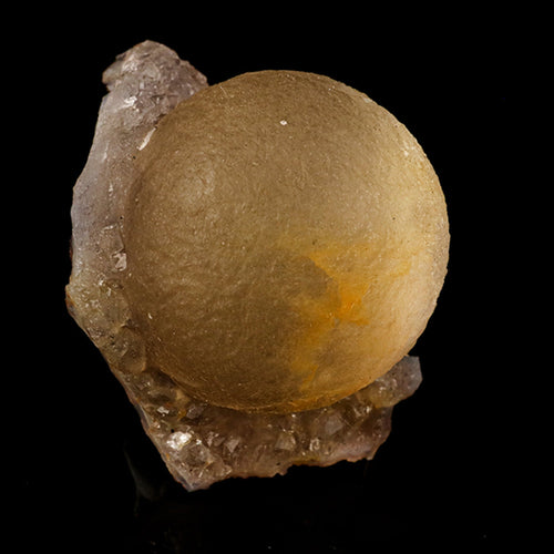 Fluorite Ball on MM Quartz Very Rare Natural Mineral Specimen # B 6097