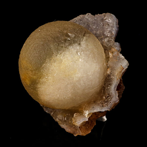 Fluorite Ball on MM Quartz Very Rare Natural Mineral Specimen # B 6097