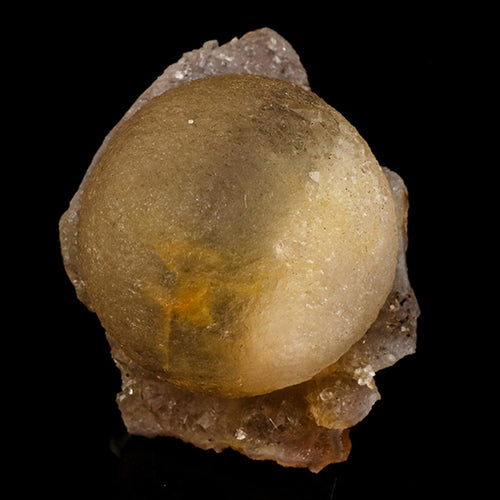 Fluorite Ball on MM Quartz Very Rare Natural Mineral Specimen # B 6097