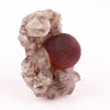Fluorite Ball Violet Color on Amethyst Very Rare Natural Mineral Specimen # B 5929
