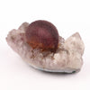 Fluorite Ball Violet Color on Amethyst Very Rare Natural Mineral Specimen # B 5929