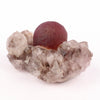 Fluorite Ball Violet Color on Amethyst Very Rare Natural Mineral Specimen # B 5929