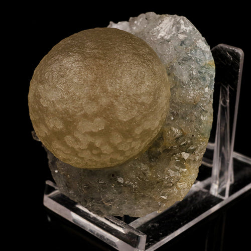 Fluorite balls on MM Quartz Natural Mineral Specimen # B 5935