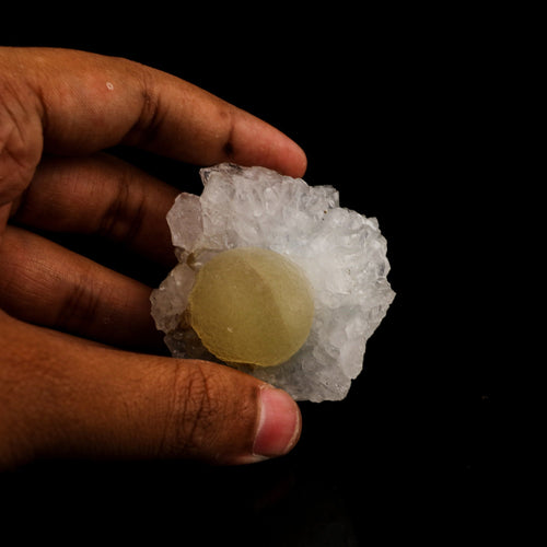 Fluorite balls on MM Quartz Natural Mineral Specimen # B 5943