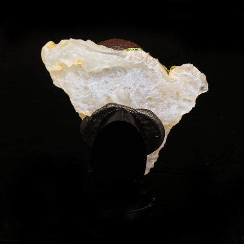 Fluorite botryoidal on Amethyst Natural Mineral Specimen # B 6833