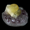 Fluorite Botryoidal on Amethyst Natural Mineral Specimen  # B 4888
