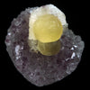 Fluorite Botryoidal on Amethyst Natural Mineral Specimen  # B 4888