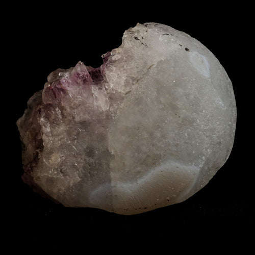 Fluorite Botryoidal on Amethyst Natural Mineral Specimen  # B 5058