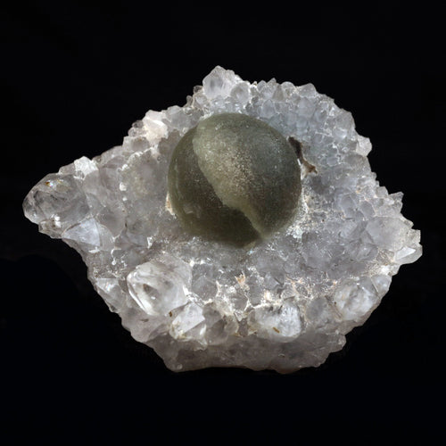 Fluorite Botryoidal on MM Quartz Natural Mineral Specimen  # B 4734