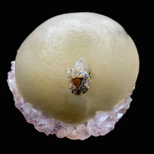 Rare Jumbo Botryoidal Fluorite  – Indian Zeolite Mineral Specimen from Madhya Pradesh DK108