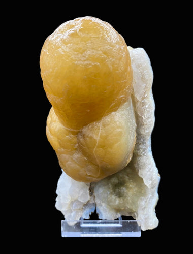 Rare Thick Fluorite Crystal on Chalcedony Matrix | Raw Indian Zeolite Mineral Specimen from Madhya Pradesh DK14
