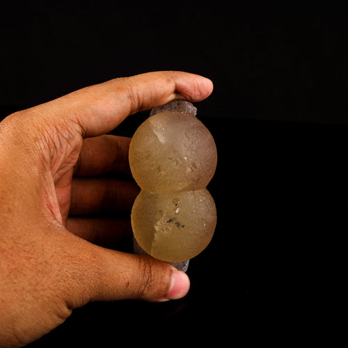 Fluorite Dual Ball on Amethyst Very Rare Natural Mineral Specimen # B 6099