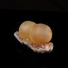 Fluorite Dual Ball on Amethyst Very Rare Natural Mineral Specimen # B 6099