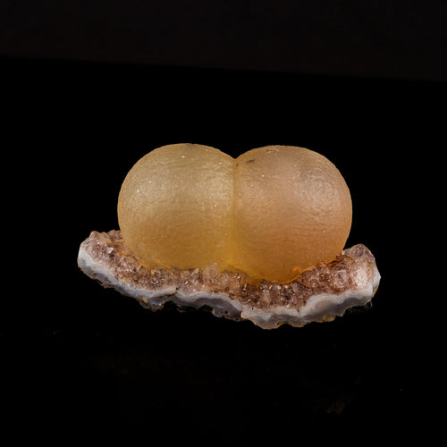 Fluorite Dual Ball on Amethyst Very Rare Natural Mineral Specimen # B 6099