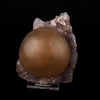 Fluorite Huge Ball on Amethyst Very Rare Natural Mineral Specimen # B 5759