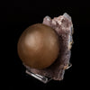 Fluorite Huge Ball on Amethyst Very Rare Natural Mineral Specimen # B 5759