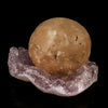 Fluorite Huge Ball on Amethyst Very Rare Natural Mineral Specimen # B 5789