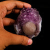 Fluorite Huge Ball on Amethyst Very Rare Natural Mineral Specimen # B 5923