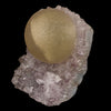 Fluorite Huge Ball on Amethyst Very Rare Natural Mineral Specimen # B 5926