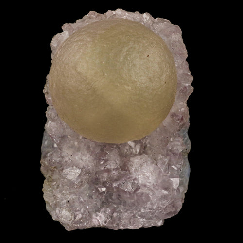 Fluorite Huge Ball on Amethyst Very Rare Natural Mineral Specimen # B 5926