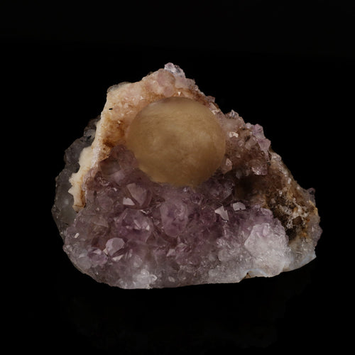 Fluorite on Amethyst Natural Mineral Specimen # B 5637