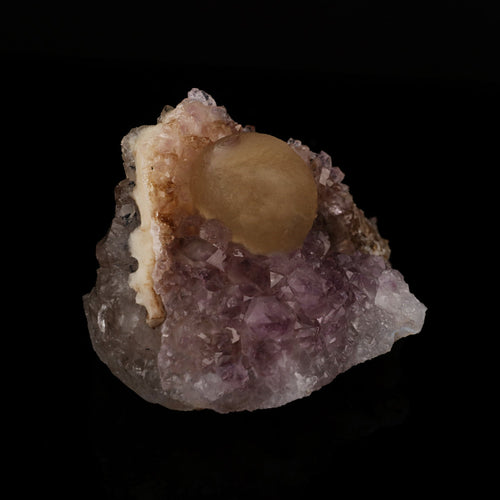 Fluorite on Amethyst Natural Mineral Specimen # B 5637