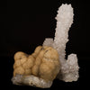 Fluorite Cluster on MM Quartz Stalactite, Free Standing Natural Mineral Specimen # B 6649