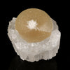Fluorite on MM Quartz geode Natural Mineral Specimen # B 6141