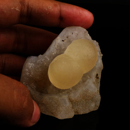 Fluorite on MM Quartz Natural Mineral Specimen # B 5615