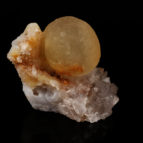 Fluorite on MM Quartz Natural Mineral Specimen # B 5627
