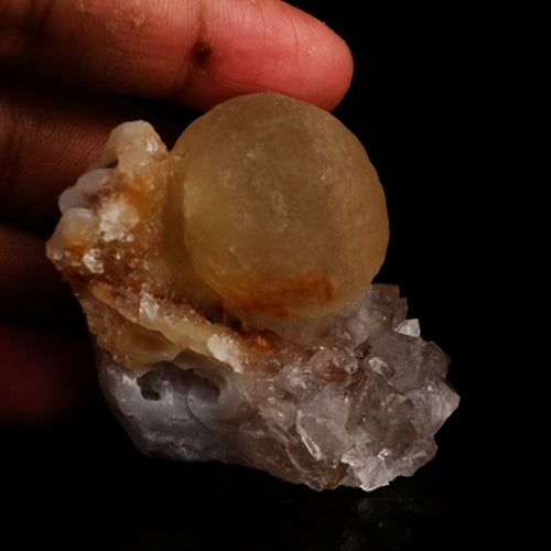 Fluorite on MM Quartz Natural Mineral Specimen # B 5627