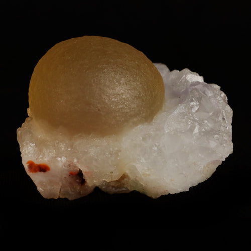 Fluorite (rare botryoidal) on Quartz  Natural Mineral Specimen  # B 5031