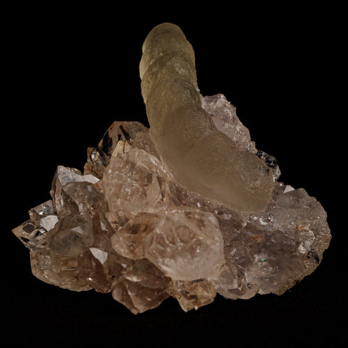 Fluorite (unusual Formation) on MM Quartz Natural Mineral Specimen  # B 5050
