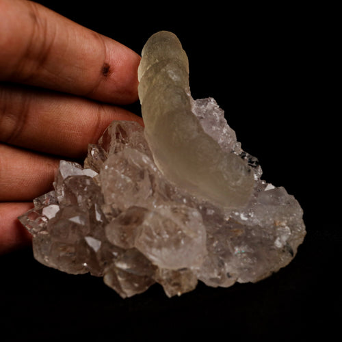 Fluorite (unusual Formation) on MM Quartz Natural Mineral Specimen  # B 5050