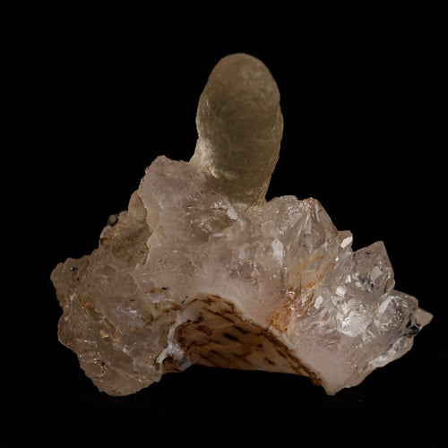 Fluorite (unusual Formation) on MM Quartz Natural Mineral Specimen  # B 5050